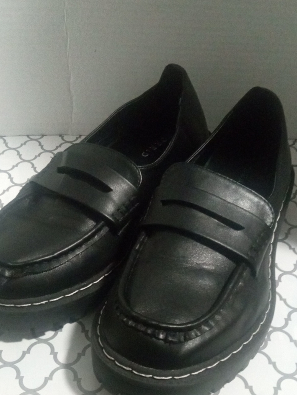 torrid Black Platform Penny Loafers